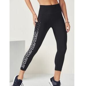 Fabletics Seamless printed capri leggings in jacquard dots women’s XS
